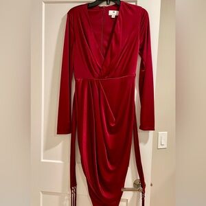 Altuzarra Maroon wrap-dress